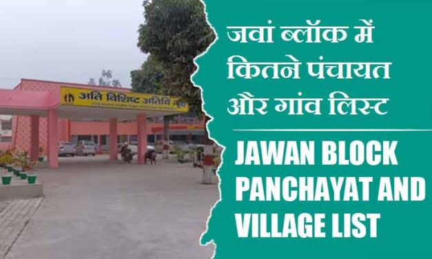 जवां ब्लॉक में कितने पंचायत और गांव लिस्ट | Jawan Block Panchayat and Village List