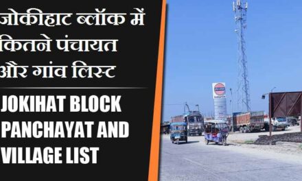 जोकीहाट ब्लॉक में कितने पंचायत और गांव लिस्ट | Jokihat Block Panchayat and Village List