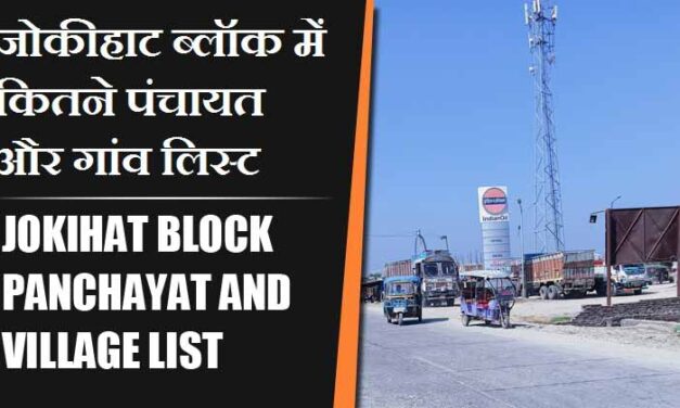 जोकीहाट ब्लॉक में कितने पंचायत और गांव लिस्ट | Jokihat Block Panchayat and Village List
