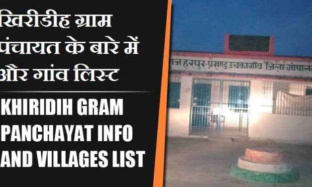 खिरीडीह ग्राम पंचायत के बारे में और गांव लिस्ट । Khiridih Gram Panchayat Info and Villages List