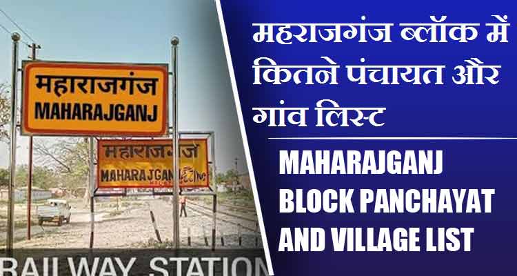महराजगंज ब्लॉक में कितने पंचायत और गांव लिस्ट | Maharajganj Block Panchayat and Village List