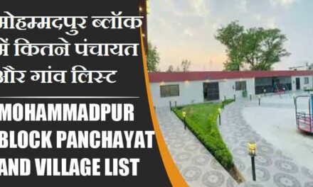 मोहम्मदपुर ब्लॉक में कितने पंचायत और गांव लिस्ट | Mohammadpur Block Panchayat and Village List