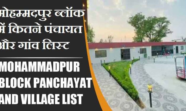 मोहम्मदपुर ब्लॉक में कितने पंचायत और गांव लिस्ट | Mohammadpur Block Panchayat and Village List