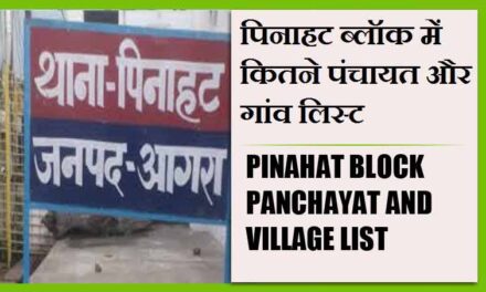 पिनाहट ब्लॉक में कितने पंचायत और गांव लिस्ट | Pinahat Block Panchayat and Village List