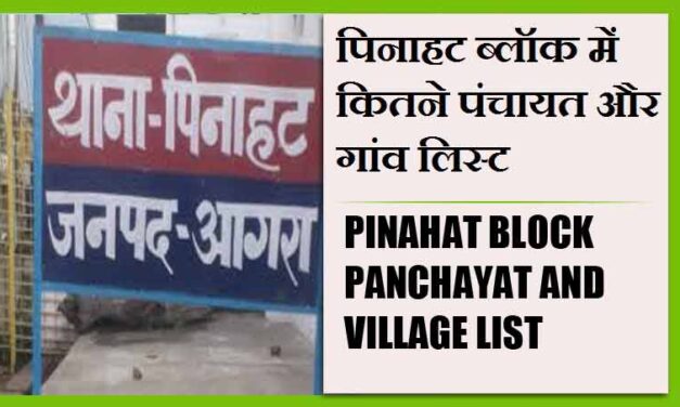 पिनाहट ब्लॉक में कितने पंचायत और गांव लिस्ट | Pinahat Block Panchayat and Village List