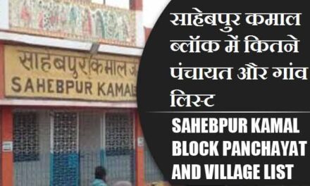 साहेबपुर कमाल ब्लॉक में कितने पंचायत और गांव लिस्ट | Sahebpur Kamal Block Panchayat and Village List