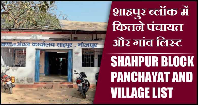 शाहपुर ब्लॉक में कितने पंचायत और गांव लिस्ट | Shahpur Block Panchayat and Village List