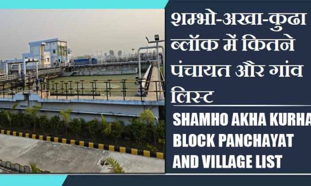 शम्भो-अखा-कुढा ब्लॉक में कितने पंचायत और गांव लिस्ट | Shamho Akha Kurha Block Panchayat and Village List