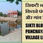 सिकटी ब्लॉक में कितने पंचायत और गांव लिस्ट | Sikti Block Panchayat and Village List