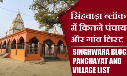 सिंहवाड़ा ब्लॉक में कितने पंचायत और गांव लिस्ट | Singhwara Block Panchayat and Village List