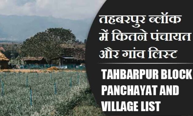 तहबरपुर ब्लॉक में कितने पंचायत और गांव लिस्ट | Tahbarpur Block Panchayat and Village List