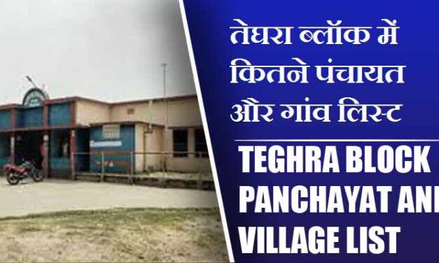 तेघरा ब्लॉक में कितने पंचायत और गांव लिस्ट | Teghra Block Panchayat and Village List