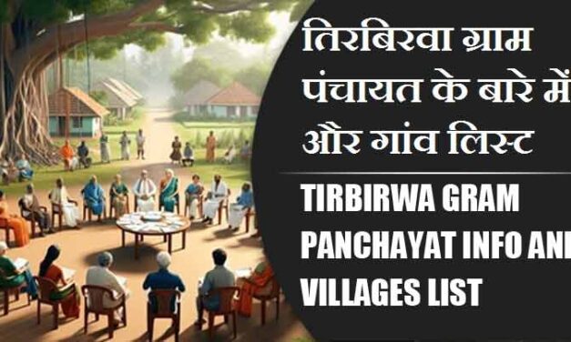 तिरबिरवा ग्राम पंचायत के बारे में और गांव लिस्ट । Tirbirwa Gram Panchayat Info and Villages List