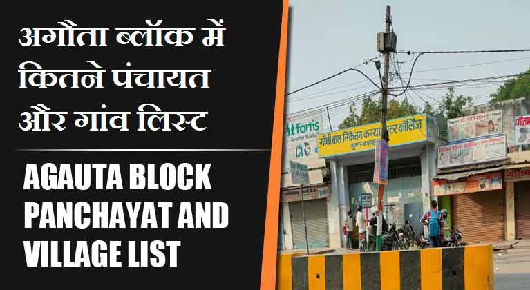 अगौता ब्लॉक में कितने पंचायत और गांव लिस्ट | Agauta Block Panchayat and Village List