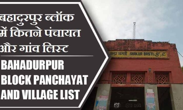 बहादुरपुर ब्लॉक में कितने पंचायत और गांव लिस्ट | Bahadurpur Block Panchayat and Village List