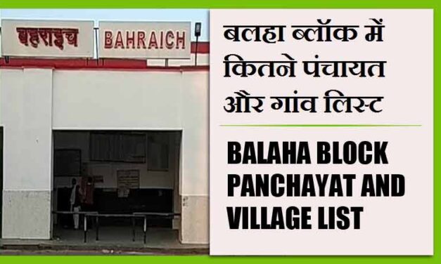 बलहा ब्लॉक में कितने पंचायत और गांव लिस्ट | Balaha Block Panchayat and Village List