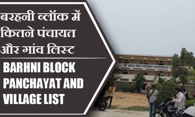 बरहनी ब्लॉक में कितने पंचायत और गांव लिस्ट | Barhni Block Panchayat and Village List
