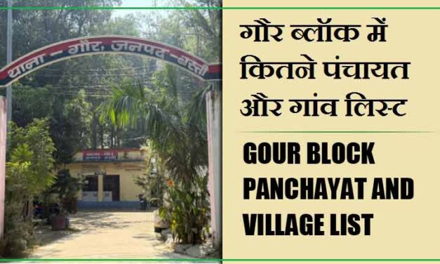 गौर ब्लॉक में कितने पंचायत और गांव लिस्ट | Gour Block Panchayat and Village List