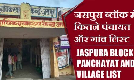 जसपुरा ब्लॉक में कितने पंचायत और गांव लिस्ट | Jaspura Block Panchayat and Village List