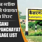 कैसरगंज ब्लॉक में कितने पंचायत और गांव लिस्ट | Kaisarganj Block Panchayat and Village List