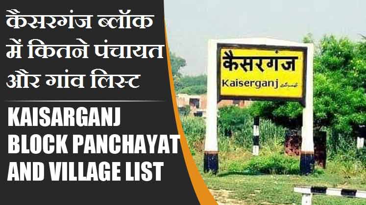कैसरगंज ब्लॉक में कितने पंचायत और गांव लिस्ट | Kaisarganj Block Panchayat and Village List