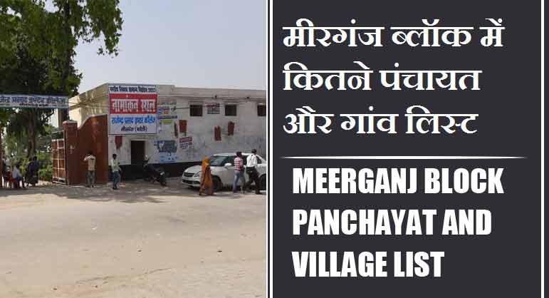मीरगंज ब्लॉक में कितने पंचायत और गांव लिस्ट | Meerganj Block Panchayat and Village List