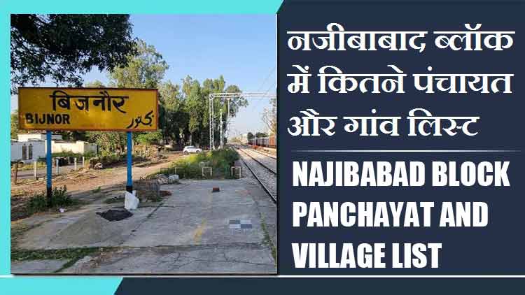 नजीबाबाद ब्लॉक में कितने पंचायत और गांव लिस्ट | Najibabad Block Panchayat and Village List