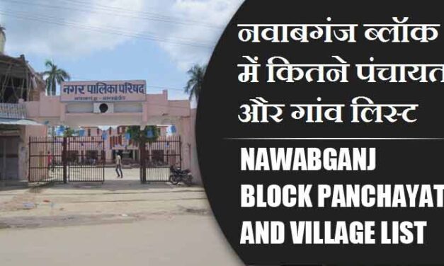 नवाबगंज ब्लॉक में कितने पंचायत और गांव लिस्ट | Nawabganj Block Panchayat and Village List