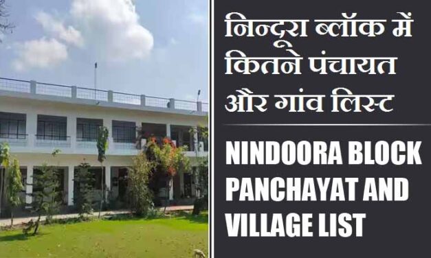 निन्दूरा ब्लॉक में कितने पंचायत और गांव लिस्ट | Nindoora Block Panchayat and Village List