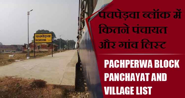 पचपेड़वा ब्लॉक में कितने पंचायत और गांव लिस्ट | Pachperwa Block Panchayat and Village List
