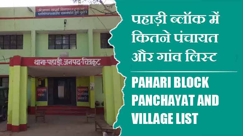 पहाड़ी ब्लॉक में कितने पंचायत और गांव लिस्ट | Pahari Block Panchayat and Village List