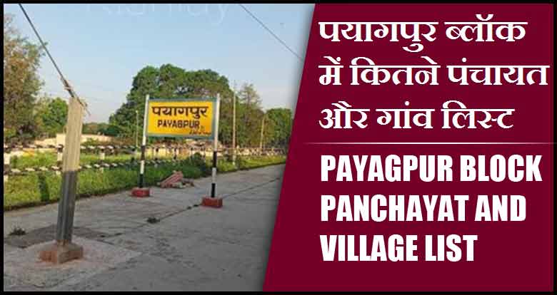पयागपुर ब्लॉक में कितने पंचायत और गांव लिस्ट | Payagpur Block Panchayat and Village List
