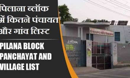 पिलाना ब्लॉक में कितने पंचायत और गांव लिस्ट | Pilana Block Panchayat and Village List