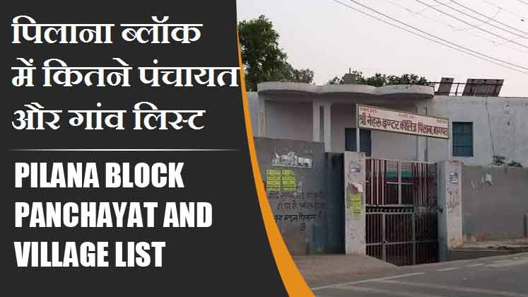 पिलाना ब्लॉक में कितने पंचायत और गांव लिस्ट | Pilana Block Panchayat and Village List
