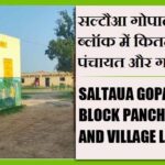 सल्टौआ गोपालपुर ब्लॉक में कितने पंचायत और गांव लिस्ट | Saltaua Gopal Pur Block Panchayat and Village List