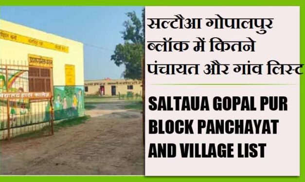 सल्टौआ गोपालपुर ब्लॉक में कितने पंचायत और गांव लिस्ट | Saltaua Gopal Pur Block Panchayat and Village List