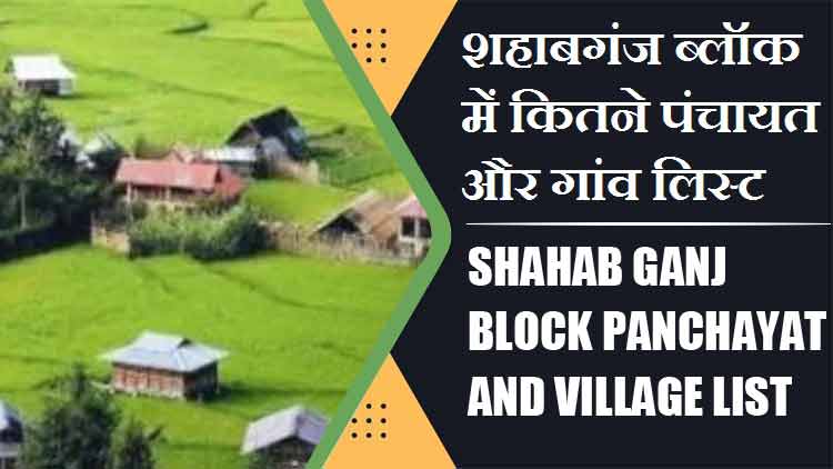 शहाबगंज ब्लॉक में कितने पंचायत और गांव लिस्ट | Shahab Ganj Block Panchayat and Village List