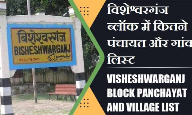 विशेश्वरगंज ब्लॉक में कितने पंचायत और गांव लिस्ट | Visheshwarganj Block Panchayat and Village List