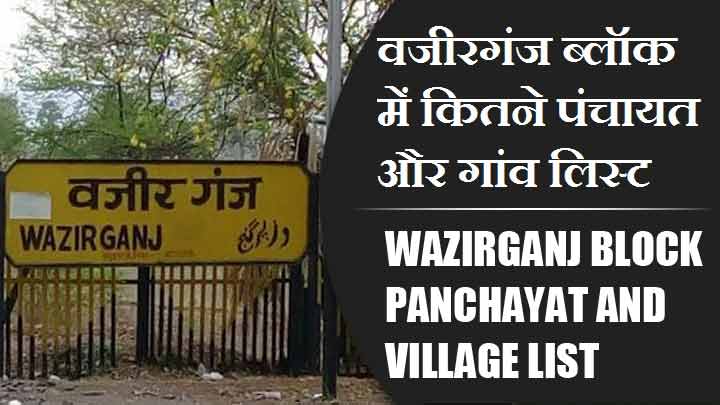 वजीरगंज ब्लॉक में कितने पंचायत और गांव लिस्ट | Wazirganj Block Panchayat and Village List