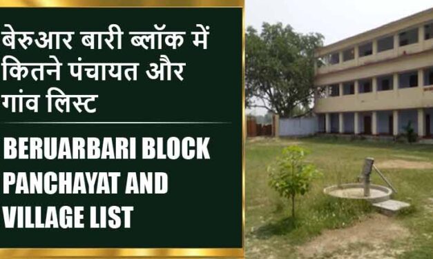 बेरुआर बारी ब्लॉक में कितने पंचायत और गांव लिस्ट | Beruarbari Block Panchayat and Village List