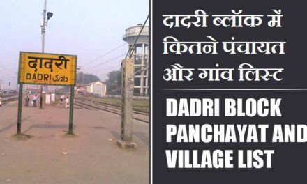 दादरी ब्लॉक में कितने पंचायत और गांव लिस्ट | Dadri Block Panchayat and Village List