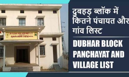 दुबहड़ ब्लॉक में कितने पंचायत और गांव लिस्ट | Dubhar Block Panchayat and Village List
