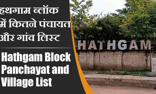 हथगाम ब्लॉक में कितने पंचायत और गांव लिस्ट | Hathgam Block Panchayat and Village List