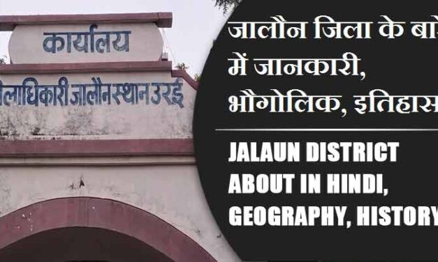 जालौन जिला के बारे में जानकारी, भौगोलिक, इतिहास | Jalaun District About in Hindi, Geography, History