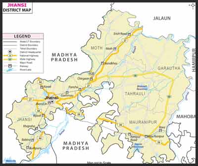 Jhansi District Map