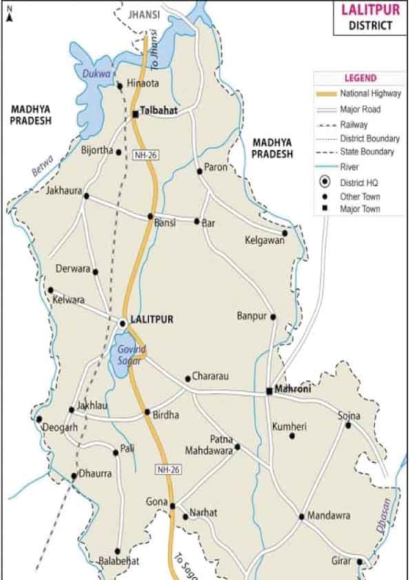 Lalitpur District Map