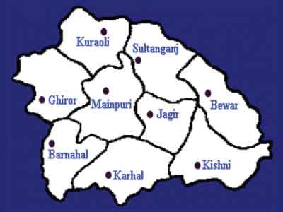 Mainpuri District Map