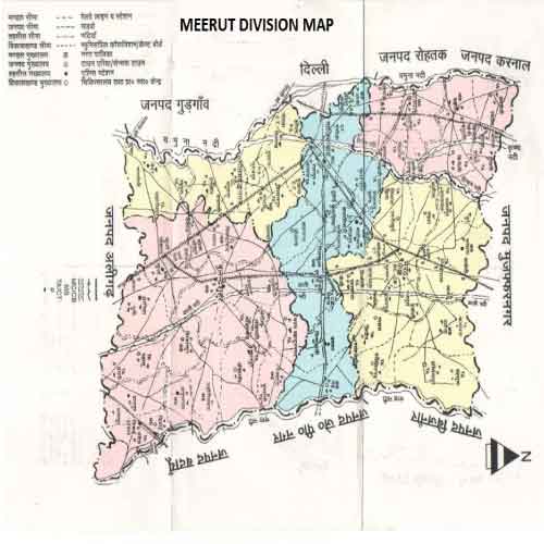 Meerut District Map