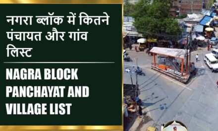 नगरा ब्लॉक में कितने पंचायत और गांव लिस्ट | Nagra Block Panchayat and Village List