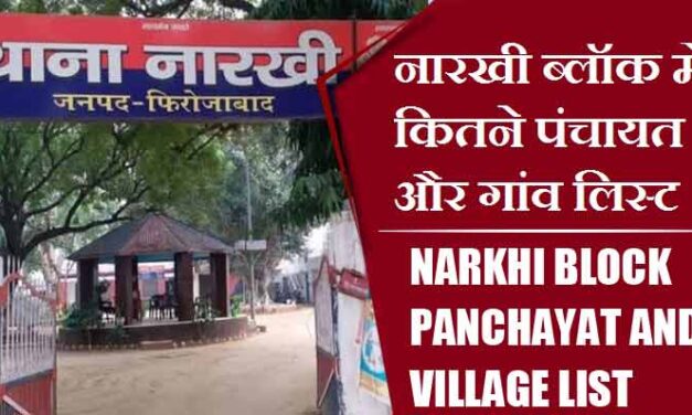नारखी ब्लॉक में कितने पंचायत और गांव लिस्ट | Narkhi Block Panchayat and Village List